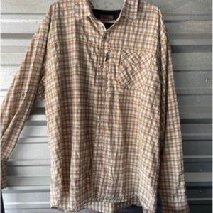 Mens 2xl Wrangler long sleeve button down shirt